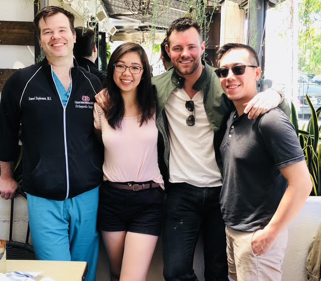 Dr. Behrens with friends and colleagues