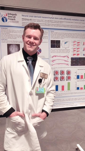 Dr. Behrens presenting orthopaedic research